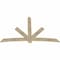 Ekena Millwork Alberta Rough Sawn Timber Gable Bracket, Douglas Fir, 96"W x 60"H x 2"D x 6"F, 15/12 Pitch GBW096X60X0206ALB00RDF - alternate 5